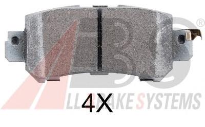 37931 ABS Колодки гальмівні задні, дискові