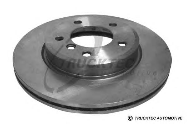 0834080 Trucktec диск гальмівний задній