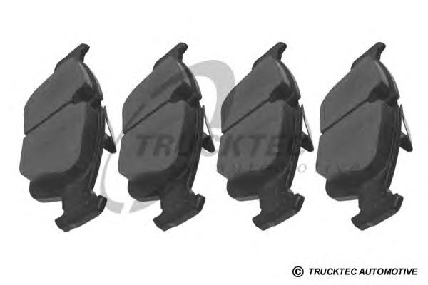 0834098 Trucktec Передні гальмівні колодки