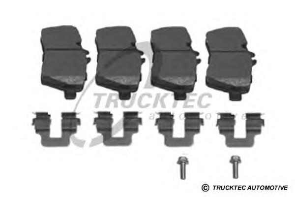 0235148 Trucktec Передні гальмівні колодки