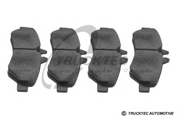 0235195 Trucktec Колодки гальмівні задні, дискові