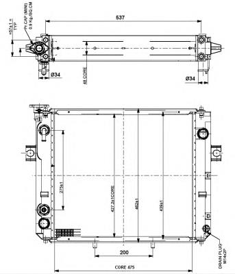 Радіатор основний NRF 52301 ціна, від 314.00 USD