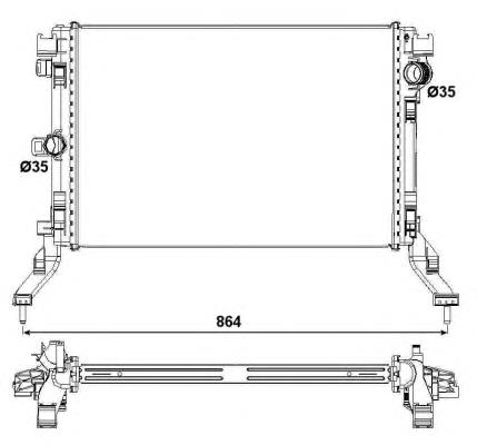 Радіатор основний NRF 53026 ціна, від 188.89 USD