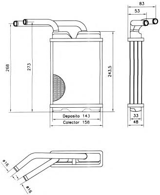 Радіатор пічки (обігрівача) NRF 52214 ціна, від 32.61 USD