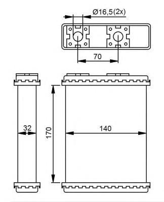 Радіатор обігрівача NRF 52230