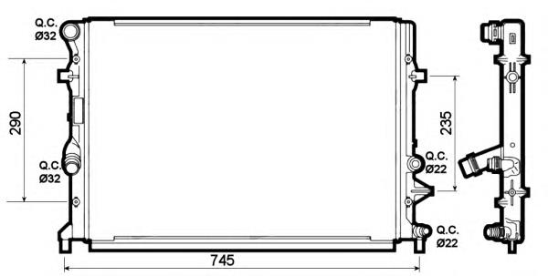 Радіатор основний NRF 53139 ціна, від 79.76 USD