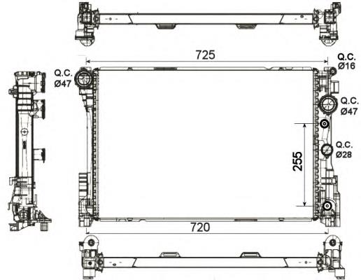 Радіатор основний NRF 53141 ціна, від 208.18 USD
