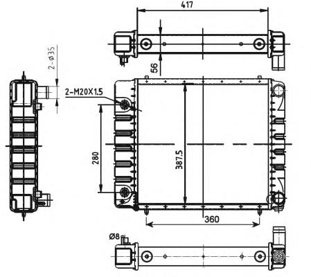 Радіатор охолодження NRF 53149