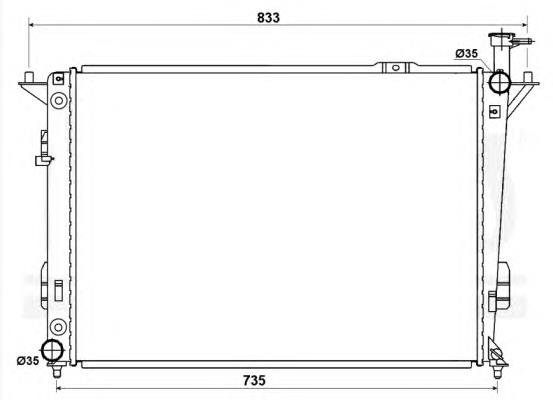 Радіатор охолодження NRF 53168
