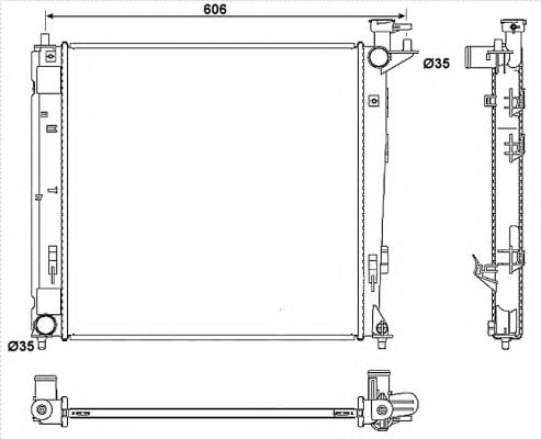 Радіатор основний NRF 53054 ціна, від 68.38 USD