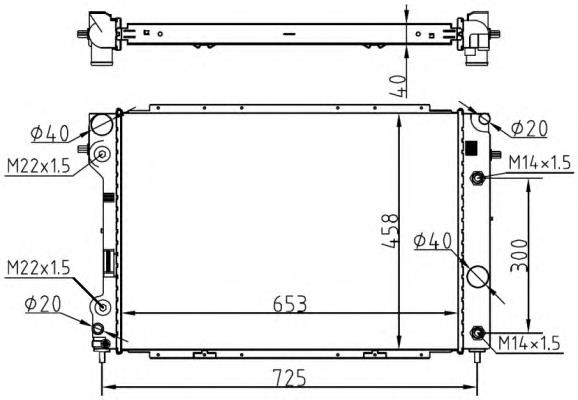 Радіатор 53104 NRF