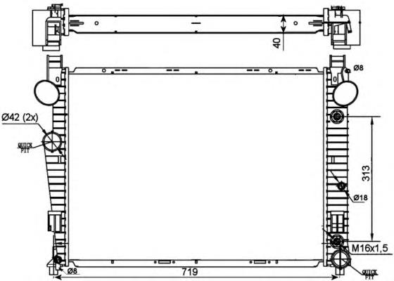 Радіатор 53103 NRF