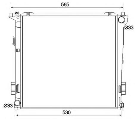 Радіатор охолодження NRF 53109