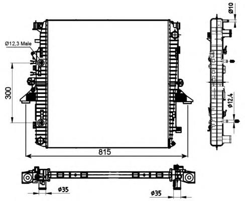 Радіатор основний NRF 53097 ціна, від 195.73 USD