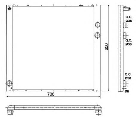 Радіатор основний NRF 53100 ціна, від 199.24 USD