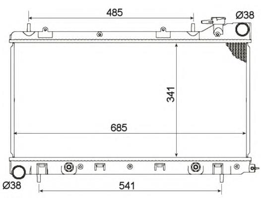 Радіатор основний NRF 53095 ціна, від 89.95 USD