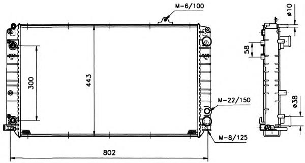 Радіатор основний NRF 51587 ціна, від 143.41 USD