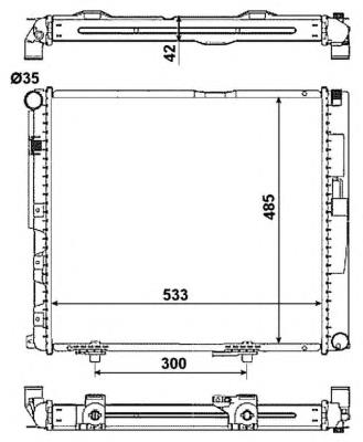 Радіатор основний NRF 516572 ціна, від 88.15 USD