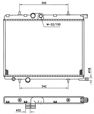 Радіатор основний NRF 519525 ціна, від 56.14 USD