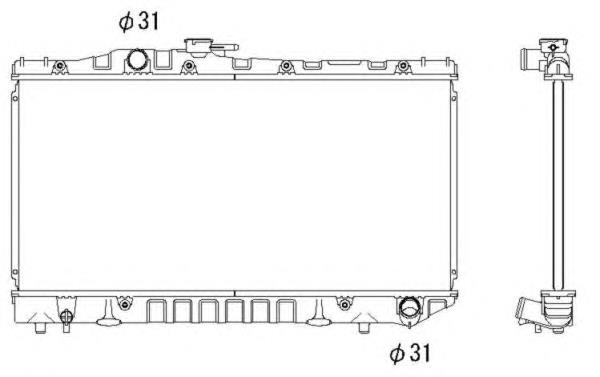 Радіатор 516712 NRF