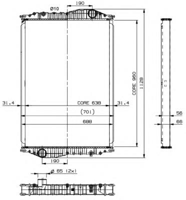 Радіатор охолодження NRF 509892