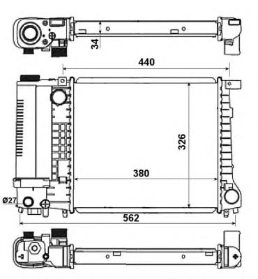 Купити 51351 NRF Радіатор двигуна