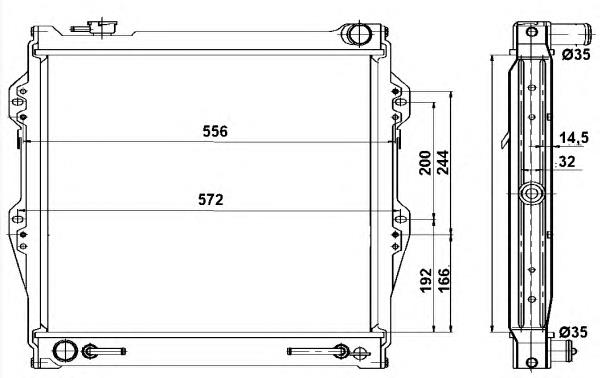 Радіатор основний NRF 52091 ціна, від 160.24 USD