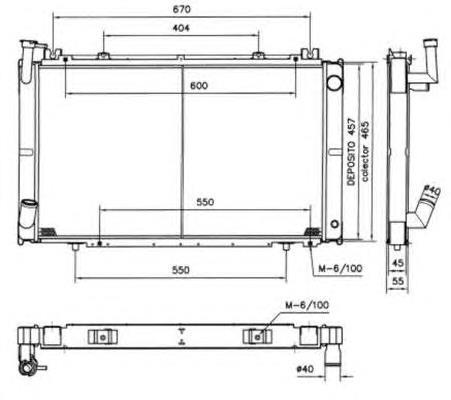 Радіатор основний NRF 52154 ціна, від 173.47 USD
