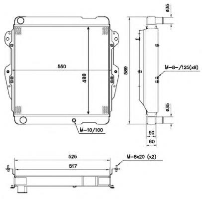 Радіатор основний NRF 52111 ціна, від 555.56 USD