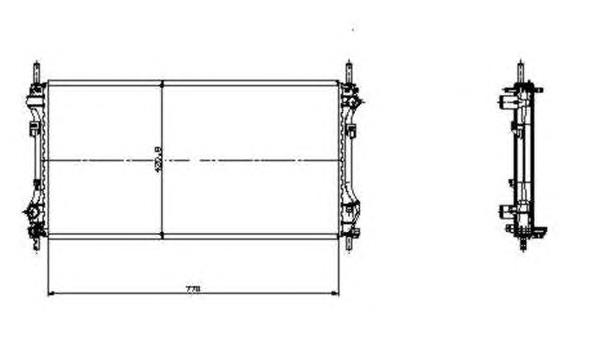 Радіатор основний NRF 519697 ціна, від 103.66 USD