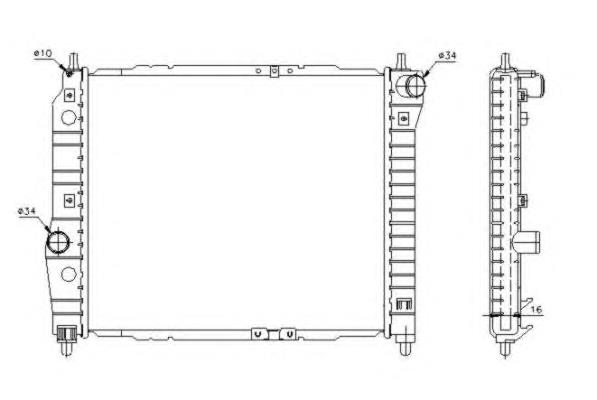 Радіатор основний NRF 53637 ціна, від 62.57 USD