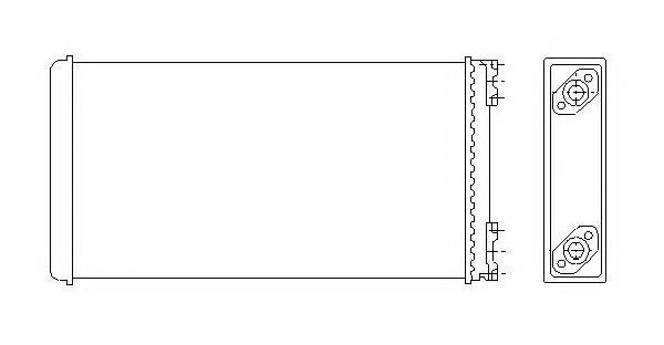 Радіатор пічки (обігрівача) NRF 53544 ціна, від 36.35 USD