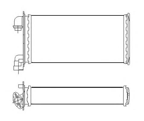 Радіатор пічки (обігрівача) NRF 53543 ціна, від 24.90 USD