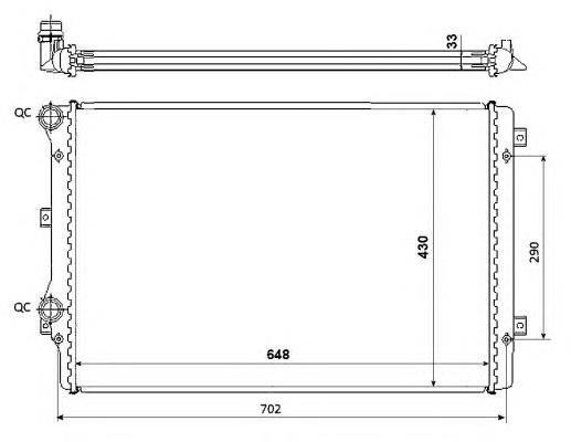 Купити R12130 Sato Tech Радіатор двигуна