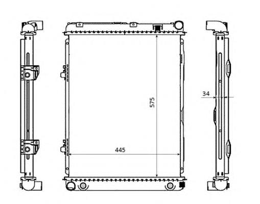 Радіатор охолодження NRF 53866