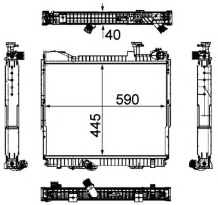 Радіатор основний NRF 53860 ціна, від 190.21 USD