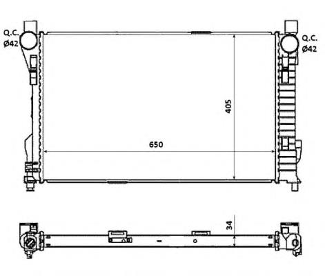 Радіатор основний NRF 53854 ціна, від 120.57 USD