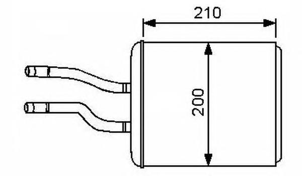 Радіатор обігрівача Thermotec D6D003TT