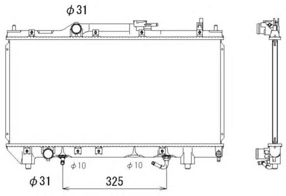 Радіатор охолодження NRF 53278