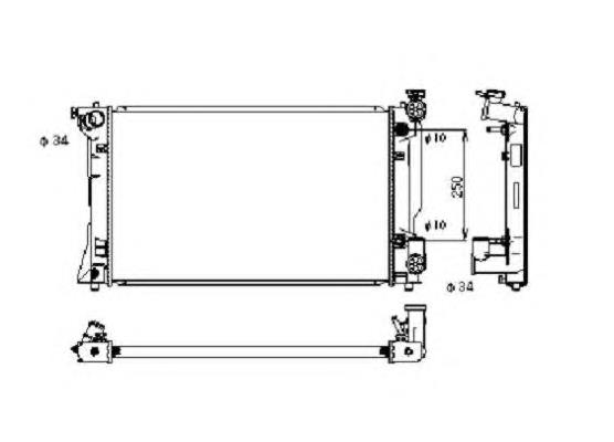 Радіатор охолодження NRF 53395