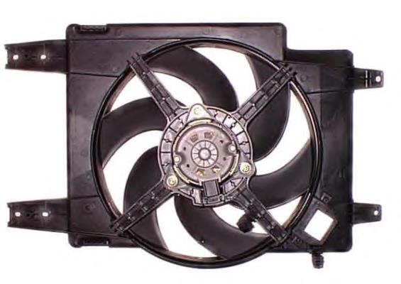 60664457 Fiat/Alfa/Lancia дифузор радіатора охолодження, в зборі з двигуном і крильчаткою