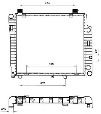 Радіатор основний NRF 50533 ціна, від 130.57 USD
