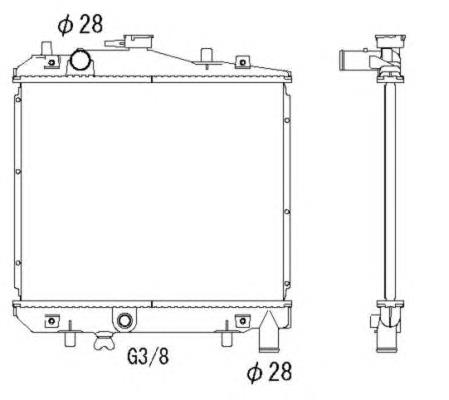 Радіатор основний NRF 506516 ціна, від 35.59 USD