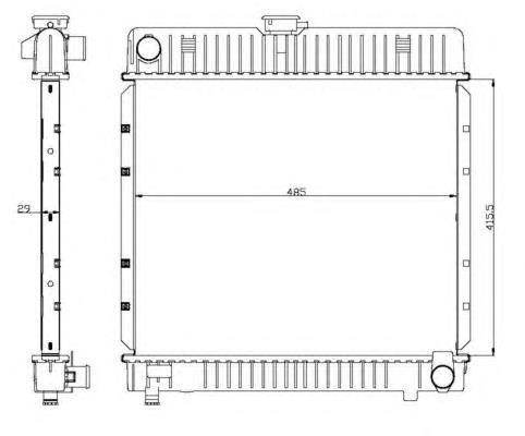 Радіатор основний NRF 504250 ціна, від 98.18 USD