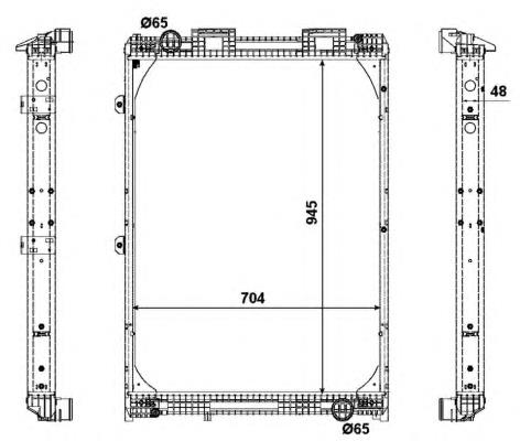 Радіатор основний NRF 509537 ціна, від 370.58 USD