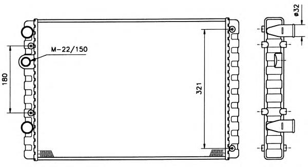 Радіатор основний NRF 509520 ціна, від 43.27 USD