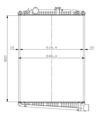 Радіатор основний NRF 509616 ціна, від 309.65 USD