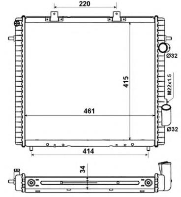 Радіатор основний NRF 507359 ціна, від 46.45 USD