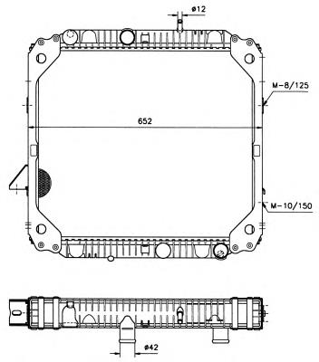 Радіатор основний NRF 503474 ціна, від 201.58 USD