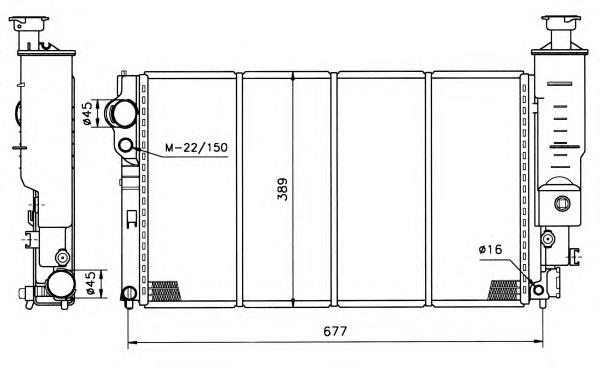 Радіатор основний Polcar 5745089 ціна, від 57.57 USD